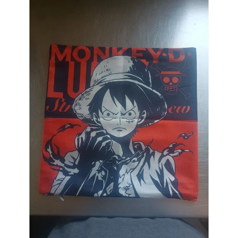 One Piece Luffy Pillow Cover Size 12×12 Inches